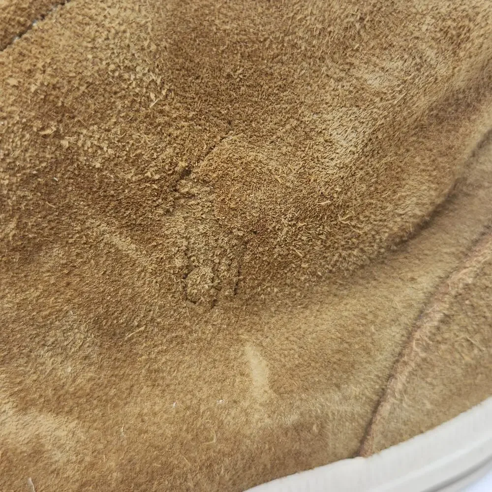 Polo Ralph Lauren Zale Tan Oiled Suede Chukka High Top Sneaker Men Size 9.5 D